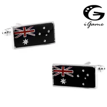 IGame Австралийский Флаг Запонки Латунный Материал