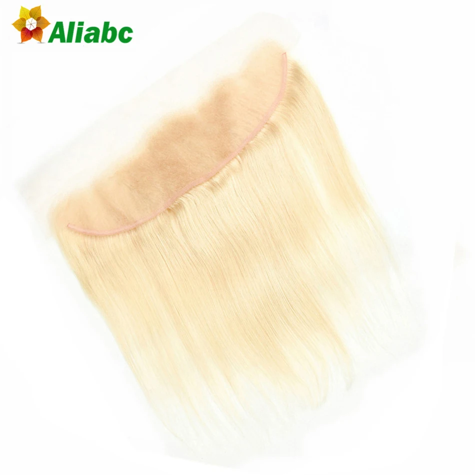 Aliabc бразильские прямые волосы 613 Блондин 13x4 кружева фронтальные Реми уха до человеческие волосы фронтальной Реми 8-22 дюймов волосы