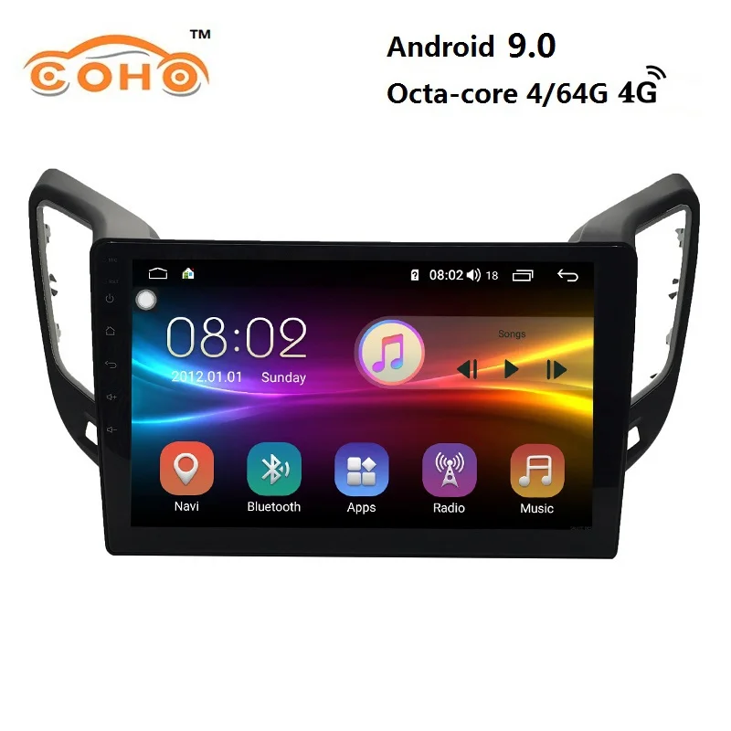 

Android 9.0 8-core 4+64G car gps navigation truck multimedia radio android 1 din for 2016 ChangAn CS1