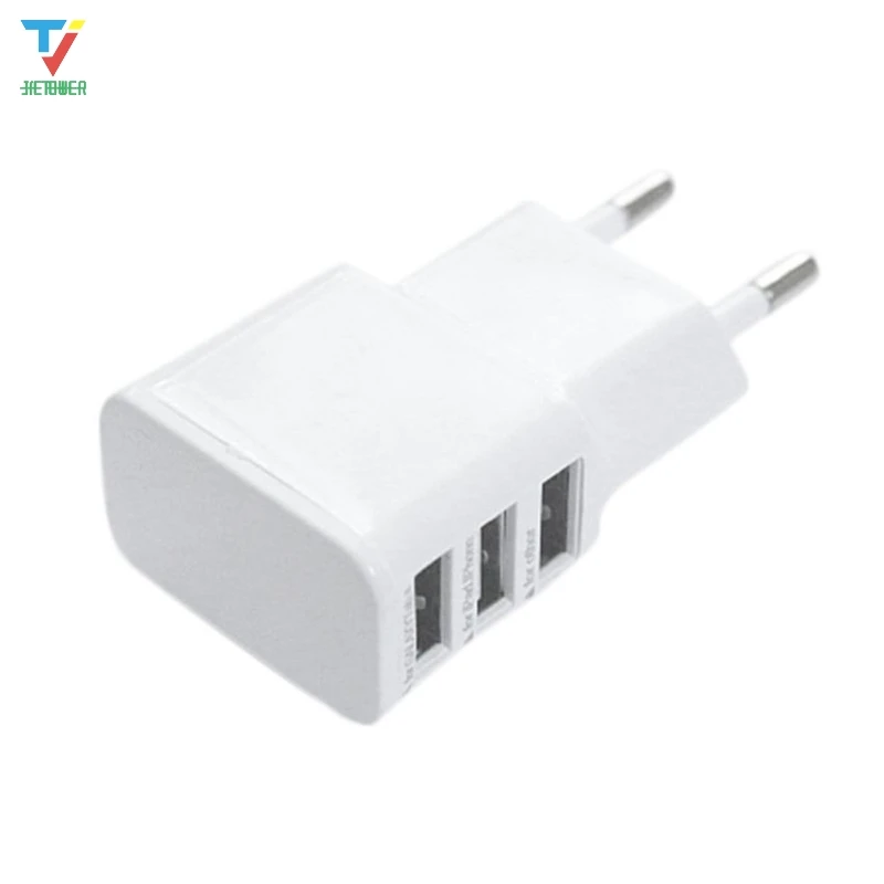 50 шт./лот вилка европейского стандарта, 1/2/3 Порты зарядное дорожное usb-устройство Зарядное устройство адаптер для Iphone для samsung Android Смартфон оптом дешево