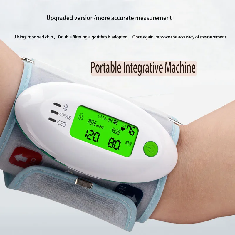 

Chinese Voice Blood Pressure Monitor Medical Equipmet Arm Tansiyon Aleti Integrated Machine Sphygmomanometer Oximetro De Dedo