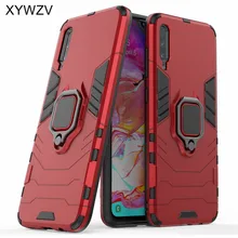 For Samsung Galaxy A70 Case Armor Protect Metal Finger Ring Holder Phone Case For Samsung Galaxy A70 Back Cover For Samsung A70