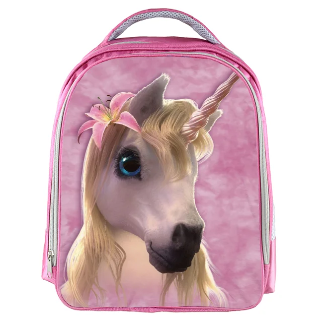 

13inch Anime Unicorn Backpack Boys Girls Cartoon Kindergarten Backpacks Rainbow Kids School Bags Bookbag New Backpacks