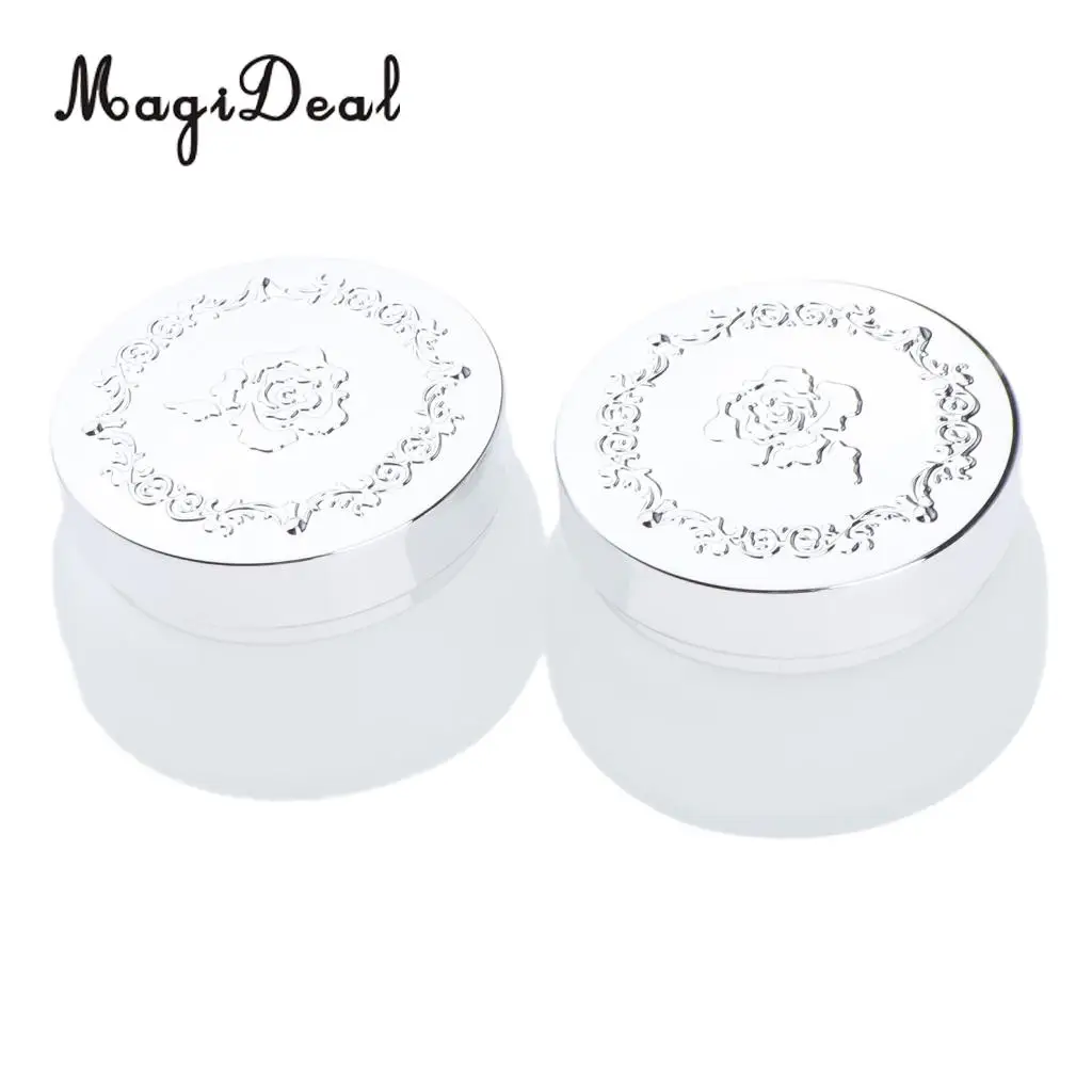 Kesoto 4x Empty Glass Makeup Cream Jar Lotion Essential Oil Bottle Cosmetic Refillable Container 30g 50g
