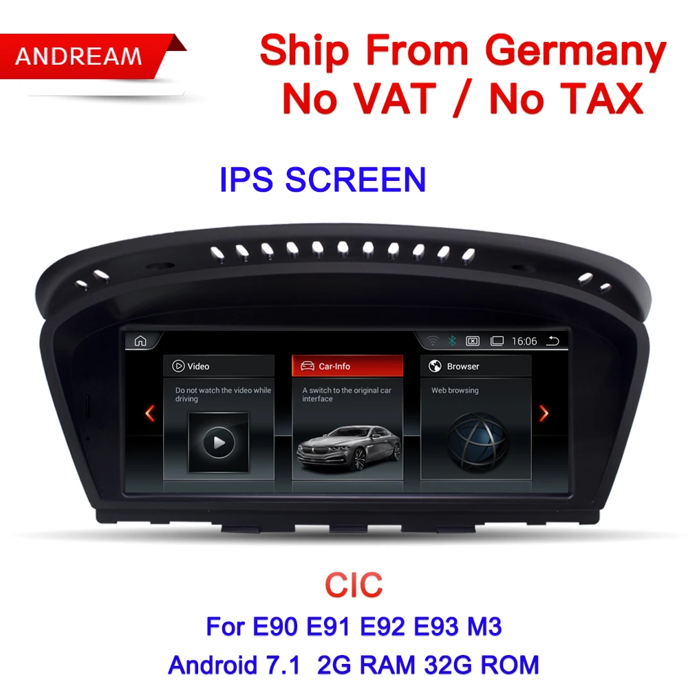 

Germany Free Shipping 8.8" Android Screen ID6 Interface multimedia player For BMW Series 3 E90 E91 M3 GPS Navigation EW963B-CIC
