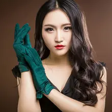 Модные 10 цветов женские перчатки из натуральной замши зимние теплые флисовые женские перчатки для вождения Женские повседневные перчатки Фирменное Качество