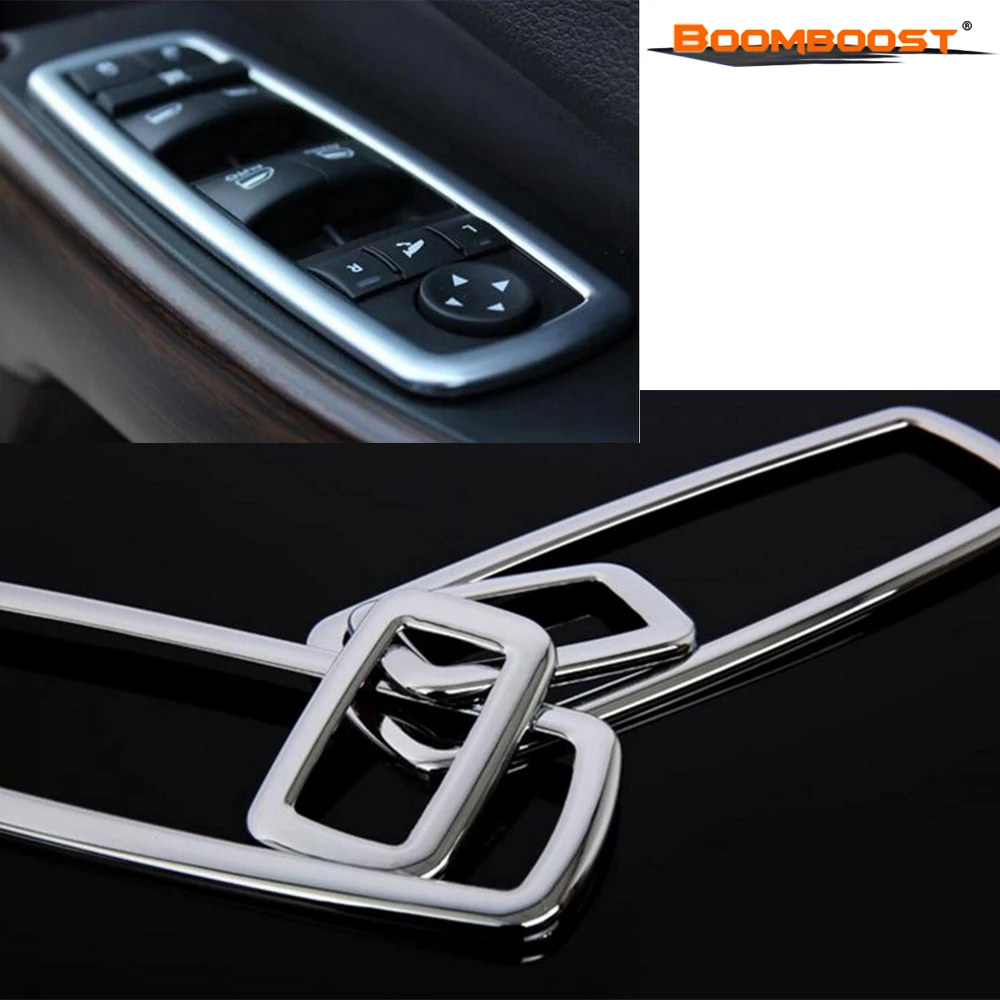 spesifikasi Untuk Jeep Grand Cherokee Chrysler Dodge Journey 300 2011 2012 2013 2014 4 Pcs New Chrome Pintu Jendela angkat Beralih Penutup Bingkai Potong