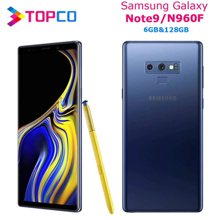 Мобильный телефон Samsung Galaxy Note9 N960F Note 9 Оригинальный разблокированный LTE мобильный