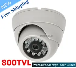 Бесплатная доставка! CCTV Камера HD 800TVL Sony CCD CCTV Cam ИК 24leds 1/3 Sony CCD PAL/NTSC безопасности Камера indoor с высоким качеством