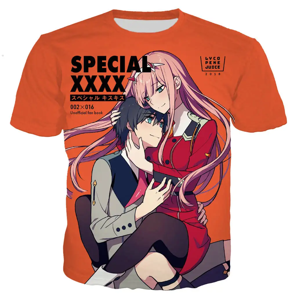 Аниме DARLING in the FRANXX футболка для мужчин/женщин 3D принт шаман Кинг футболки Harajuku