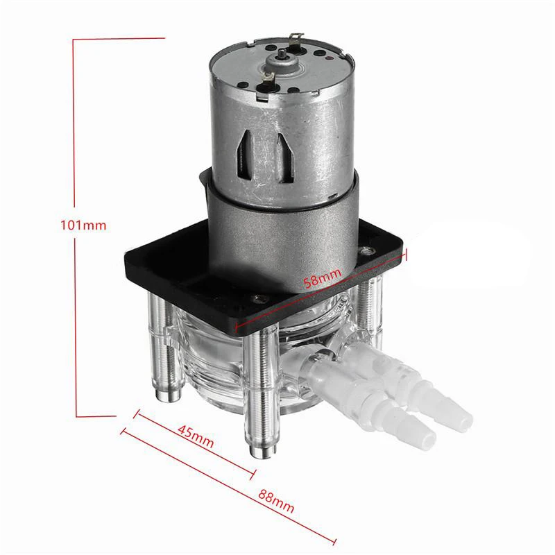 Перистальтический насос постоянного тока 12 V/24 V большой поток дозирующий насос для вакуумный Аквариум Лаборатория аналитического