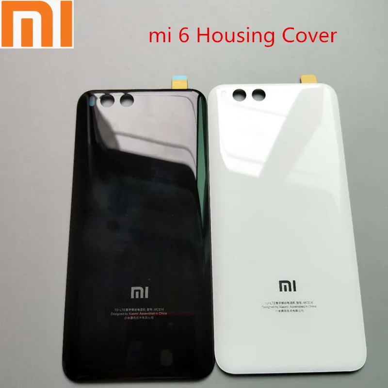 

XIAOMI MI 6 Housing Cover Original 3D Glass mobile phone Replacement Battery Cover mi6 Smooth Skin Housing Back Door Hard case