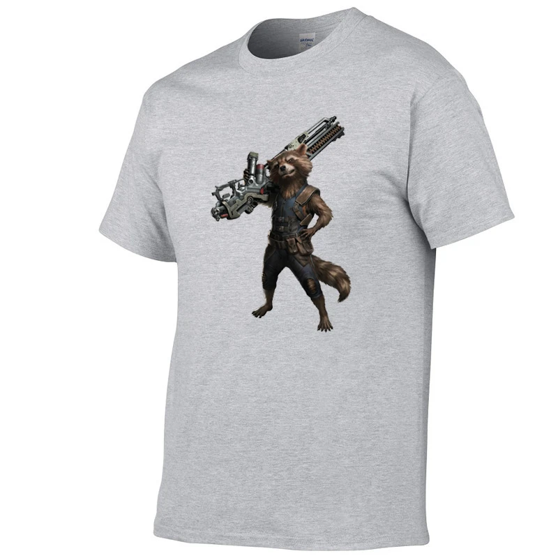 

2019 Marvel The Avengers t shirt men Rocket Raccoon tshirt boy girl hip hop streetwear t-shirt harajuku top tee camisetas hombre