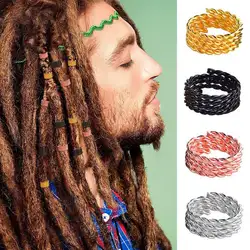 5 шт. Волосы Заплетены Регулируемая волос страх косы Dreadlock бусинами манжеты Clipss Масштабирование металлическая пружина кольцо аксессуары