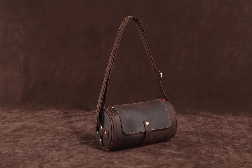 Crazy horse Leather bag-14