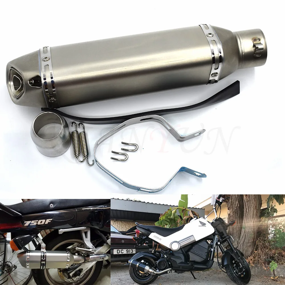 

for Motorcycle parts Exhaust Universal 51mm Stainless Steel Motorbike Exhaust Pipe For KTM 390 200 125 Duke RC125 RC200 RC390