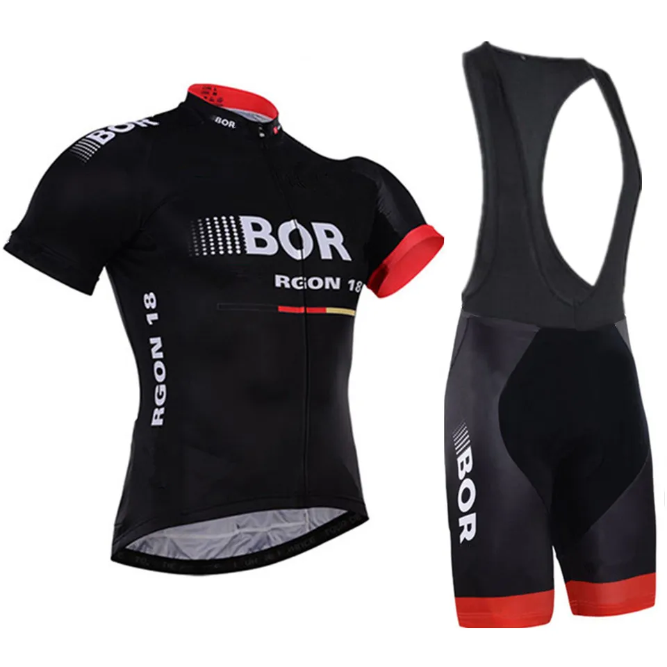 

BOR 2019 Cycling Sets MTB Shirts Breathable Bike Clothing Kits Quick Dry Sport Tops Cycling Jerseys Ropa Ciclismo