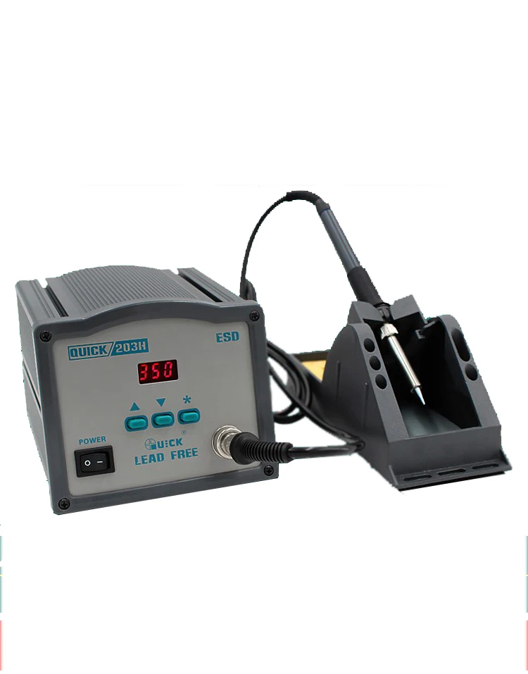 QUICK203H Lead-Free Soldering Station Digital Display Automatic Dormancy High Frequency Temperature Adjustment