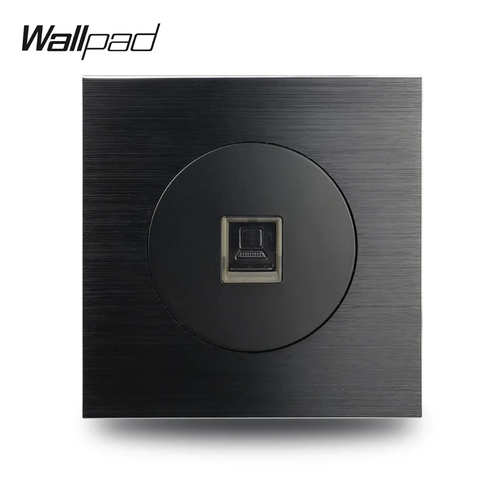 Черная атласная металлическая сетевая проводка Wallpad L6 6 дюймов для компьютерных
