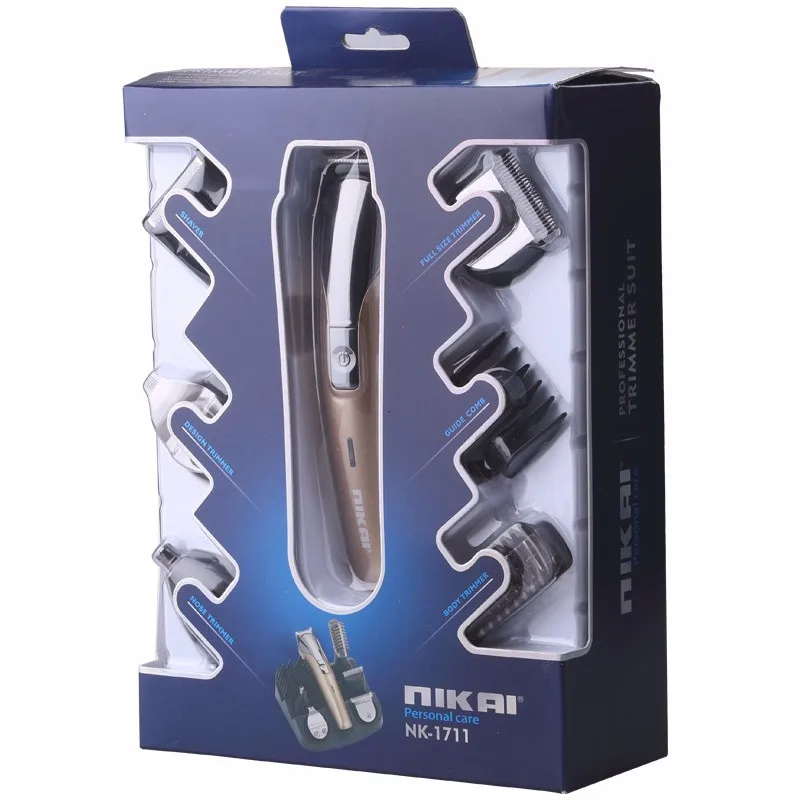 Nikai Professional Hair Trimmer 6 In 1 Hair Clipper Shaver Sets