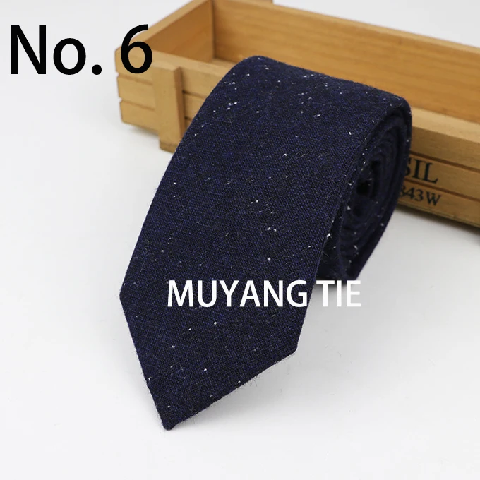 New Style Wool Viscose Tie 7cm Ties Fluffy Solid Color Corbata Slim Striped Necktie Cravat Clothing Accessories Warm Dot Ties