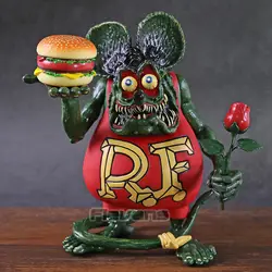 Rat Fink гамбургеров & Роза ПВХ, движущаяся фигурка, Коллекционная модель, игрушка автомобиля украшение-кукла