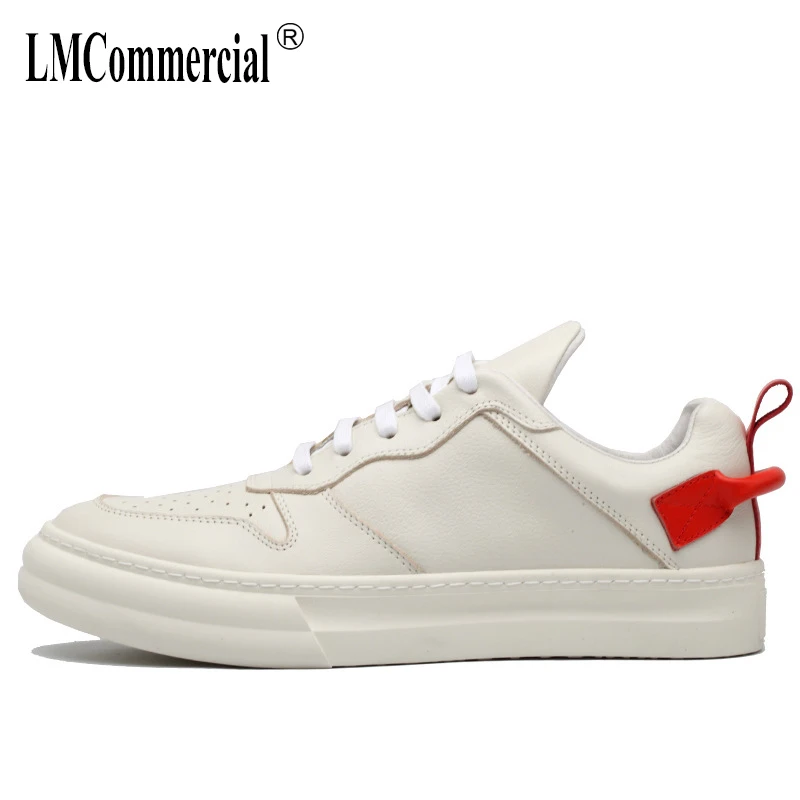 

Spring white shoes men thick bottom Leisure mens shoes genuine leather all-match cowhide men designer sneakers male casual shoes