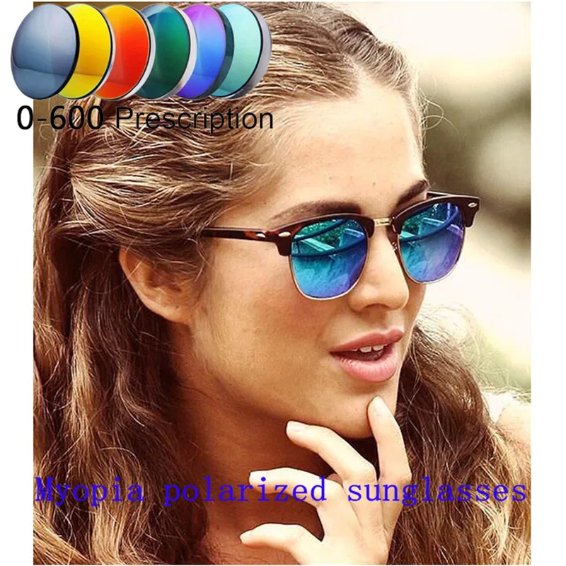 Поляризационные солнцезащитные очки по рецепту близорукости для мужчин и женщин от 0 до-600 минус градусов, поляризационные солнцезащитные очки для мужчин FML