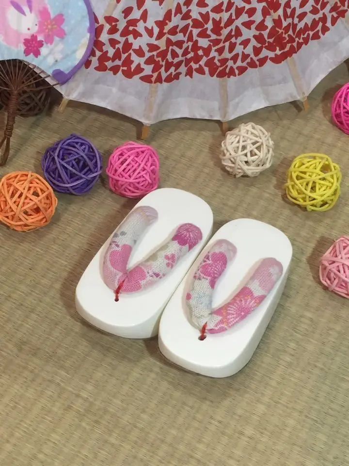 wamami Light pink Wood Kimono Timber Shoes Sandals 1 6 SD DOD AOD DZ BJD