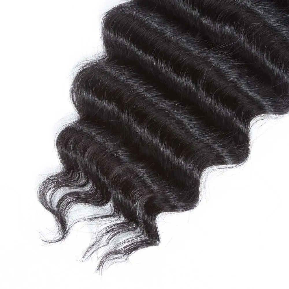 Queen hair рыхлый глубокий более волны бразильский пучки волос плетение Remy натуральные волосы закрытие с ребенком волос Бесплатная Часть