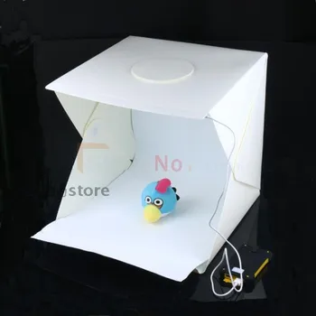 

40cm Portable Folding Studio Diffuse Soft Box With LED Light Background Photo Studio box Big Size For DSLR Camera
