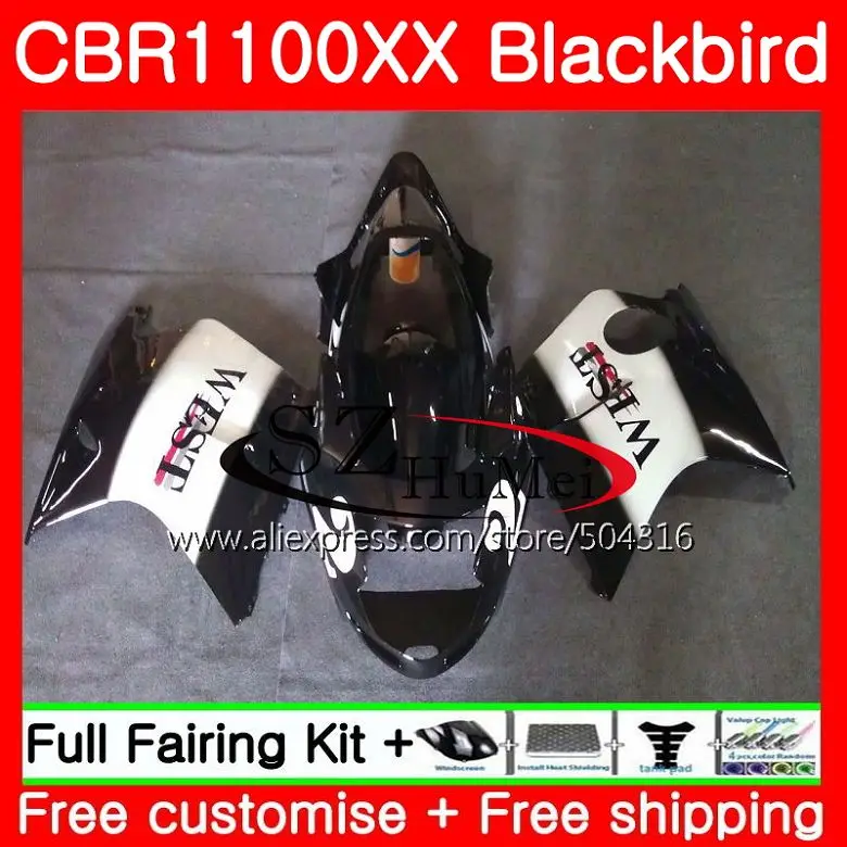 Fairings For HONDA Black bird CBR1100 XX CBR1100XX 96 97 98 99 00 01 63SH8 CBR 1100XX west 1996 1997 1998 1999 2000 2001 | Автомобили и