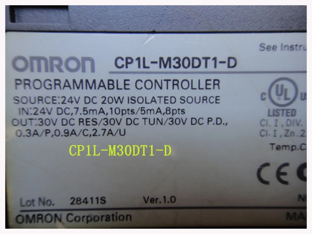 

CP1L-M30DT1-D PLC CPU DC вход 18-точечный транзистор выход 12 точек M30DT1