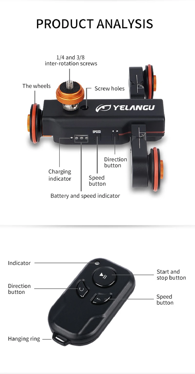 Yelangu l4 carrinho de carro com controle