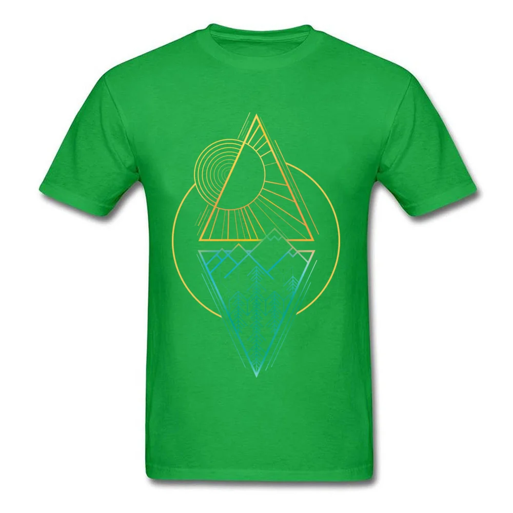 Go Nature Dominant Short Sleeve Cool T-shirts Cotton Fabric Round Collar Men Tops & Tees Custom Tops & Tees Summer/Fall Go Nature green