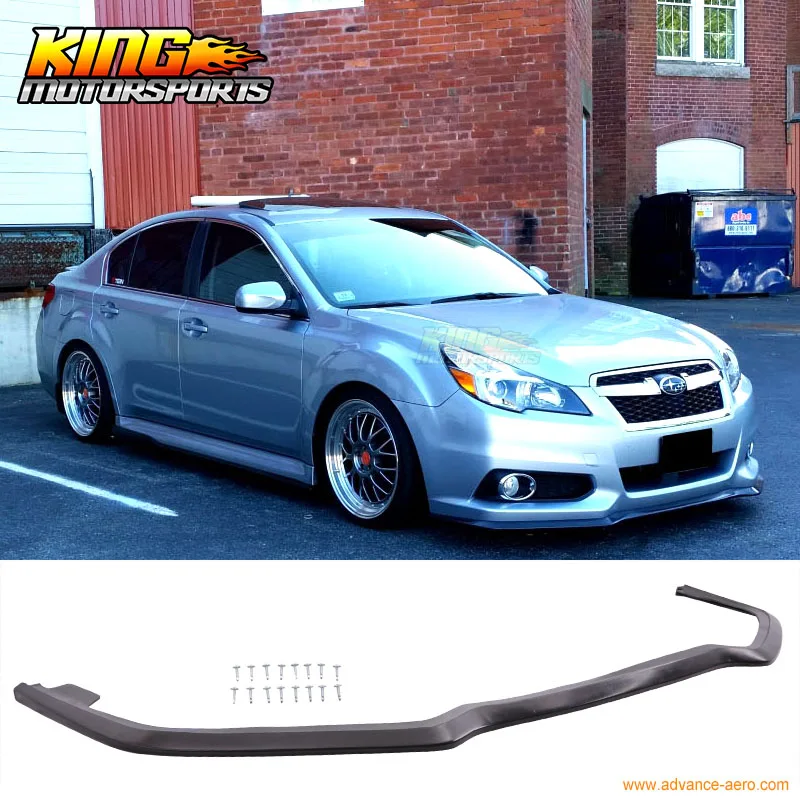 

Fits 13-14 Subaru Legacy SM Style Front Bumper Lip Spoiler - Polyurethane (PU)