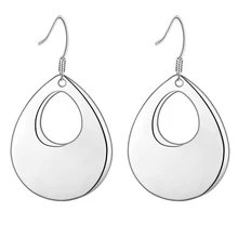 Color plata pendientes mujer joyería accesorios regalos de boda vestido de la manera de la buena calidad precios bajos TRUELOVE