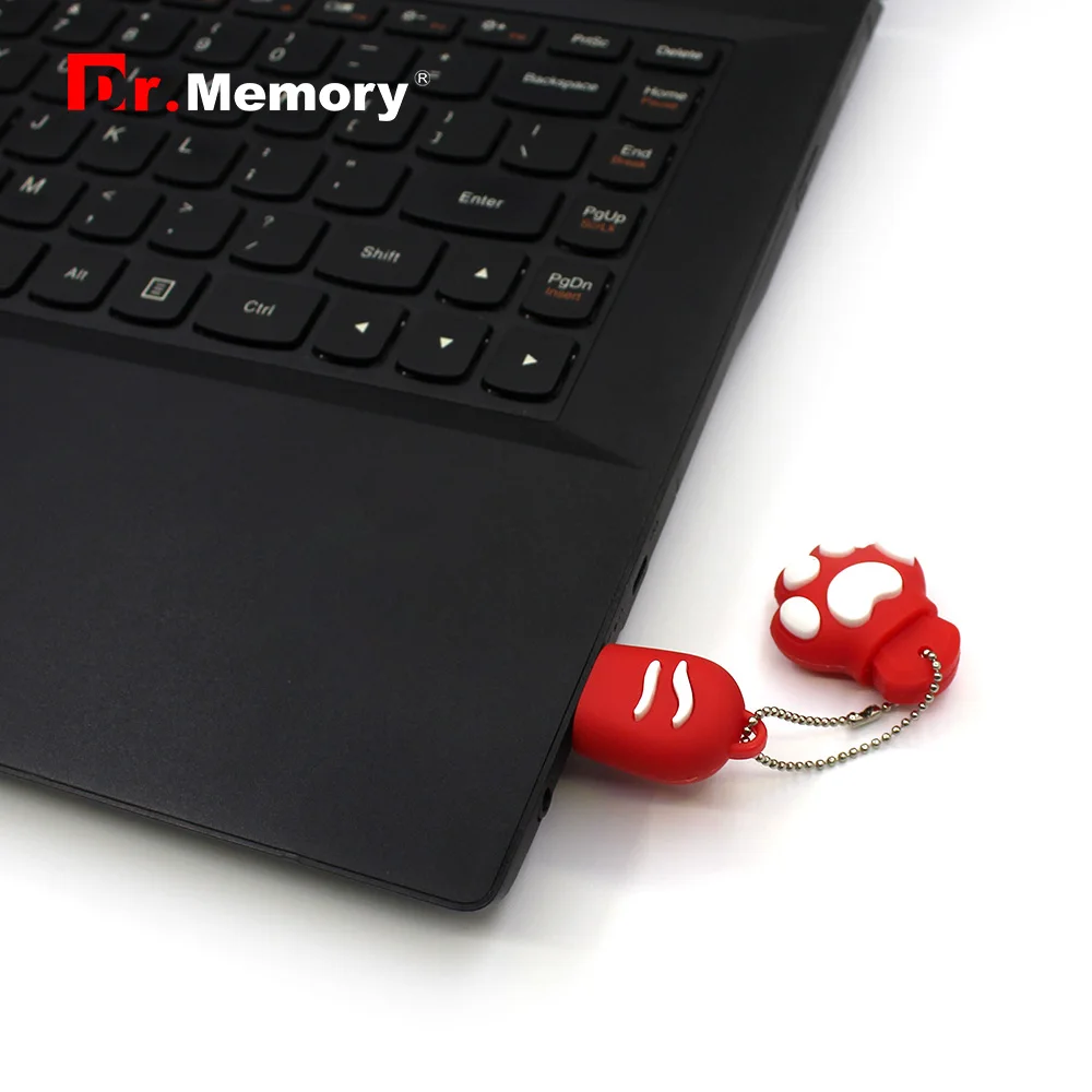 Мультяшные USB флэш накопители 64 ГБ кошка медведь лапа животное флешка