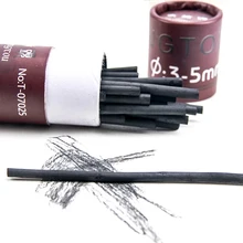 25 шт., хлопок, Ивовый уголь, Полоска, 3-5 мм, профессиональный инструмент для рисования граффити, для школы, офиса, дарвинга, канцелярские принадлежности