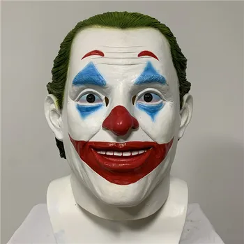 

Joker Mask Movie The Dark night Cosplay Horror Scary Clown Mask Halloween Latex Mask Party Cosplay Costume Props