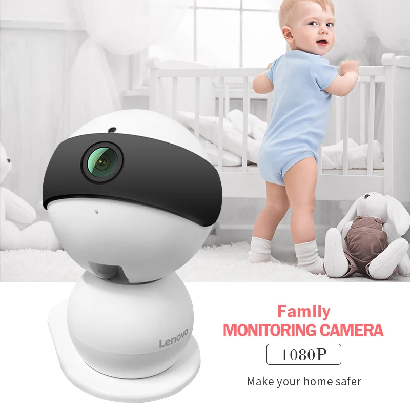 Lenovo Снеговик SR IP камера WiFi Беспроводная мини 1080p безопасности Детский монитор HD
