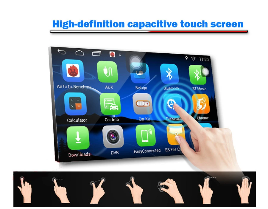 Cheap For 08-16 Hyundai Elantra 9" 2DIN Quad-Core 2+32G Car Stereo Radio GPS Wifi 4G LTE BT DAB Mirror Link OBD Android 6.0 22