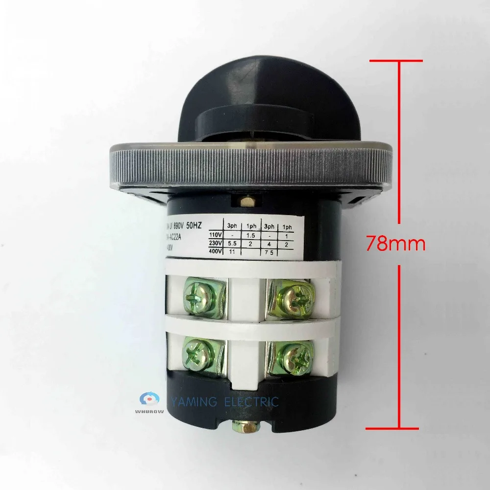 Производитель 3 положения поворотный переключатель 20a 2 фазы Электрический переключатель cam поворотный Переключатель Селектор главный переключатель