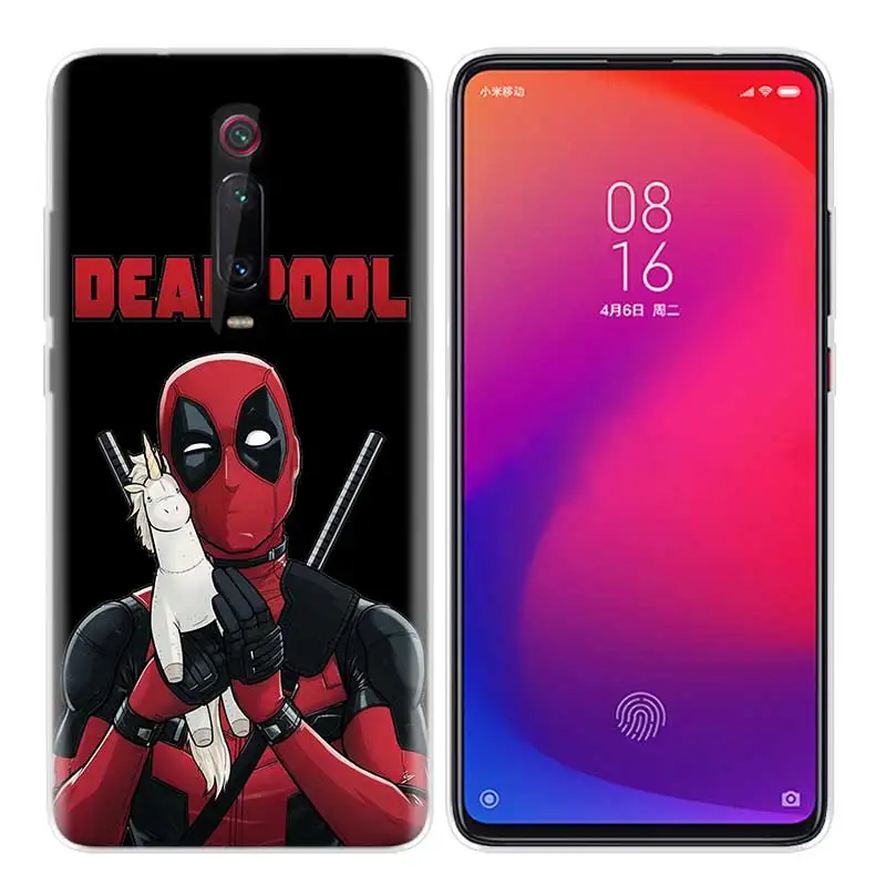 Силиконовый чехол для Xiao mi Red mi K20 Pro K20Pro Note 5 6 7 7A 6A mi A2 A1 8 Lite 9 S2 Pocophone F1 Deadpool Dead Pool Funny - Цвет: R-008