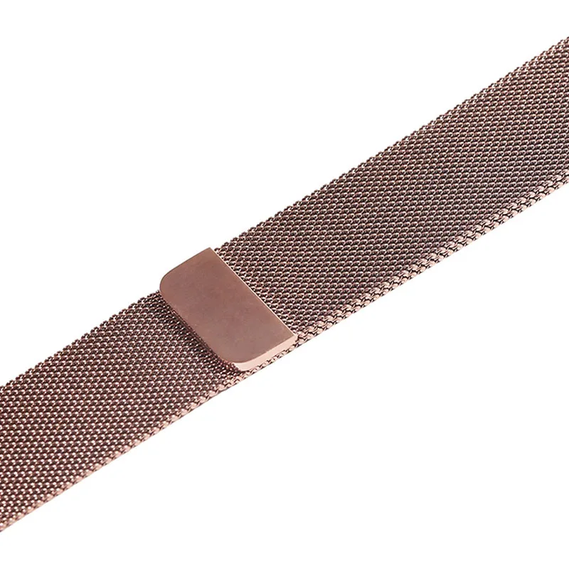 Для Apple Watch серии 5 4 3 2 38/42/40/44 мм черный, серебристый цвет розовое золото ремешок для часов, Миланская петля, Нержавеющая сталь ремень для Для женщин/мужской браслет