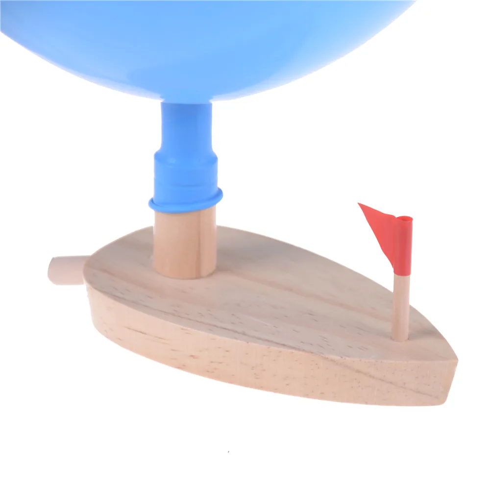 Деревянная игра игрушки для ванной Подарок детская Ванна Игрушечный воздушный шар мощность лодка игрушки в ванной классические игрушки