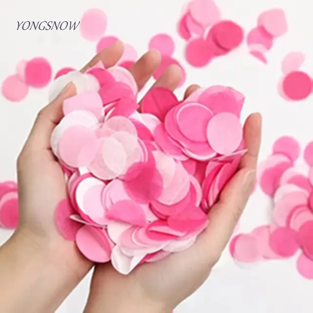 Online Shop 1000pcs Circle Shape Round Sprinkles Tissue Paper