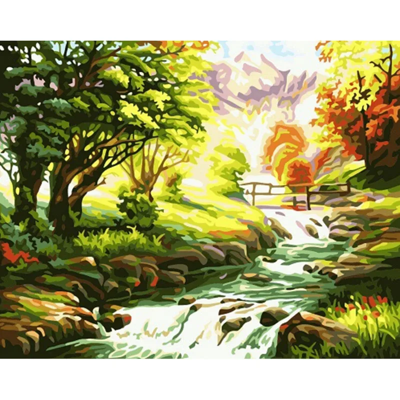 painting acrylic paint by numbers painting by numbers on canvas