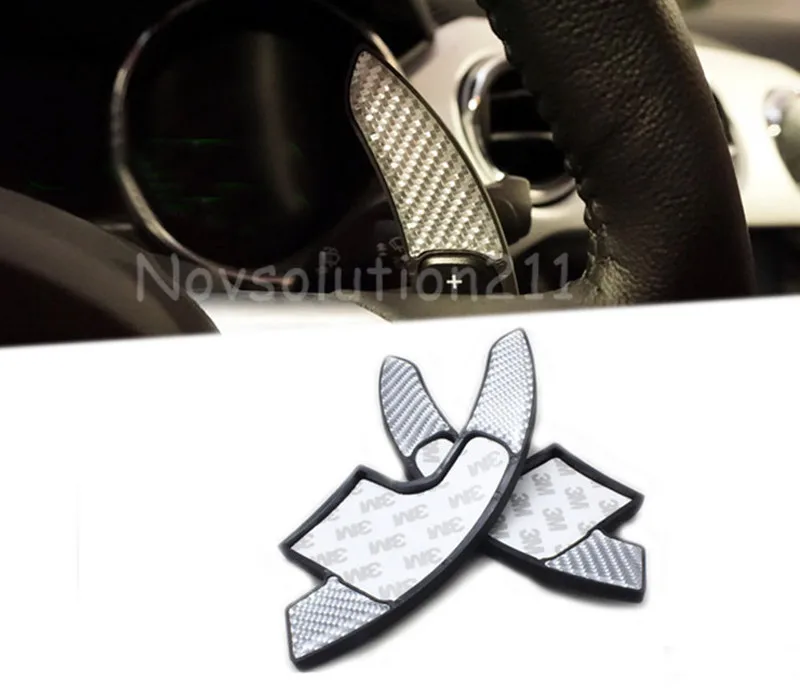 

2015 2016 Silver Color Steering Wheel DSG Paddle Shift Extension For Ford Mustang