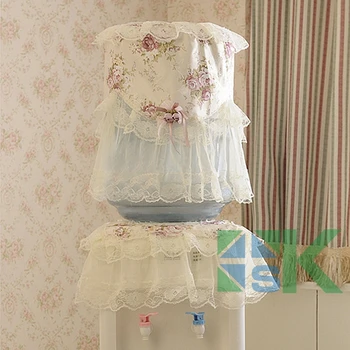 

2020 Hot Sale Pastoral Style Cover Used For Washing Machine Fashion Rose Pattern Dispenser Beautiful Rustic Dust Cover Set